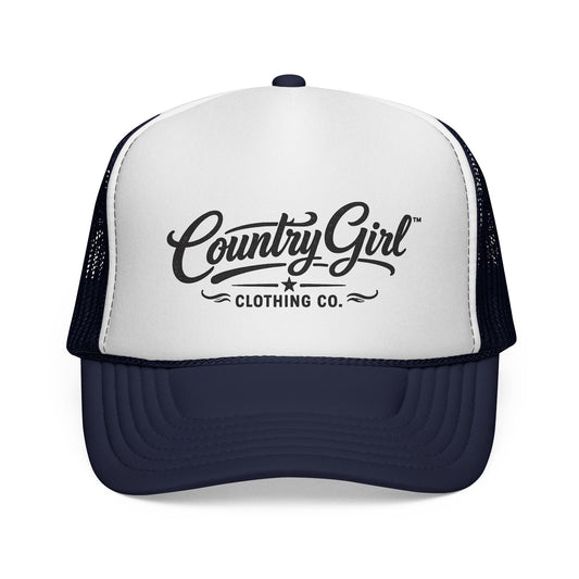 Country Girl Trucker Hat (Dark Navy)