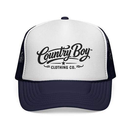 Country Boy Trucker Hat (Dark Navy)